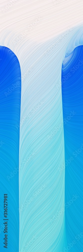 Poster dynamic header with sky blue, lavender and dodger blue colors. space for text or image