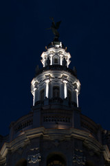 great theatre of habana tower at night, cuba