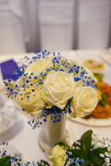 bouquet in the hands of the bride