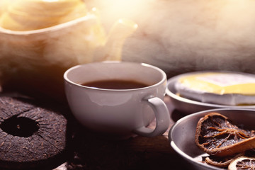 morning ritual of making good red tea