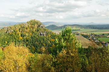 Autumn colorful landscape
