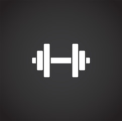 Sport related icon on background for graphic and web design. Creative illustration concept symbol for web or mobile app