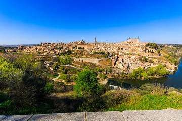 Fototapeta na wymiar Toledo bei Madrid Panorama