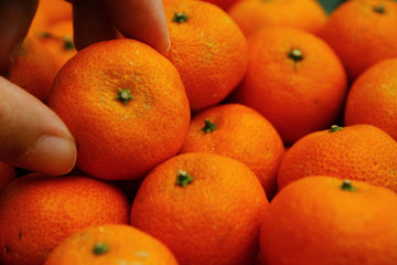Fresh Mandarin orange fruits
