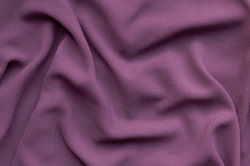 Purple fabric with large folds texture