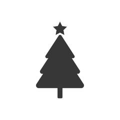 Christmas tree. Icon. vector