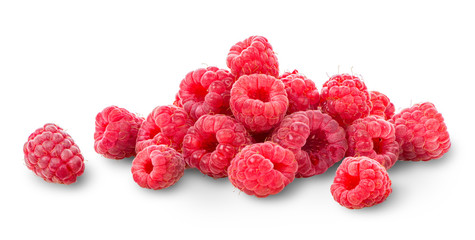 Heap of raspberries