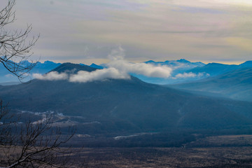  lago naki mountains winter landscape