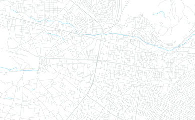Fototapeta premium Van, Turkey bright vector map