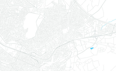 Gebze, Turkey bright vector map