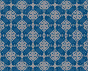Fototapeta premium Seamless vector pattern in ornamental style. Geometric desing texture for greeting card and gifts.