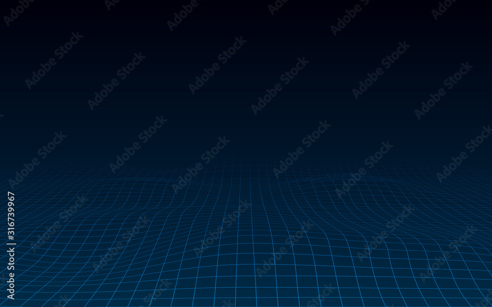 Poster abstract technology background. background 3d grid.cyber technology ai tech wire network futuristic 