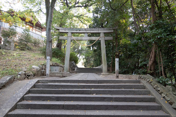 阿智神社への階段