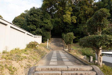 阿智神社への階段
