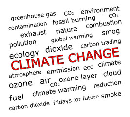 Climate Change Wordcloud - illustration