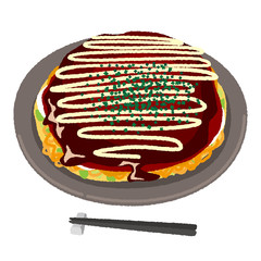 お好み焼きのイラスト