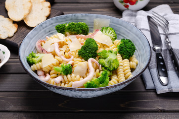 Pasta with seafood