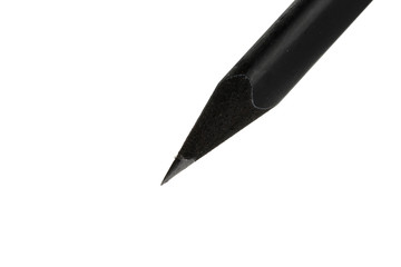 Black graphite pencil triangular shape isolated