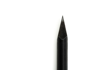 Black graphite pencil triangular shape isolated