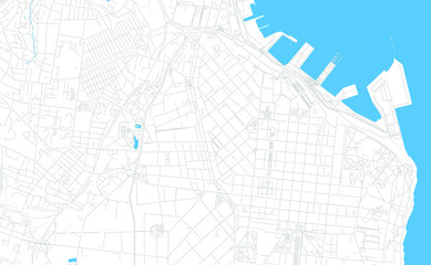 Odessa, Ukraine bright vector map