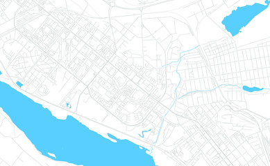 Zaporizhia, Ukraine bright vector map