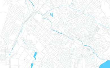 Simferopol, Ukraine bright vector map