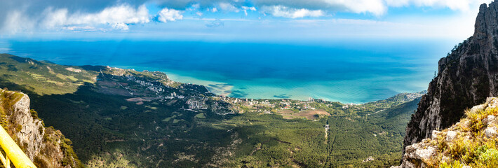 Aerial view of mesmerizing picturesque panorama