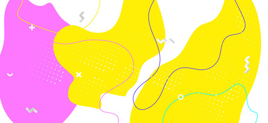 Bright Child Pattern. Summer Fluid Design. 