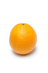 Fresh orange against white background