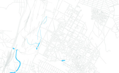 Kramatorsk, Ukraine bright vector map