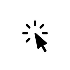 Click here arrow icon symbol
