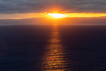 Naklejka premium 江の島からの風景〜日の入#5