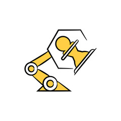 chess for artificial intelligence and machine learning concept icon