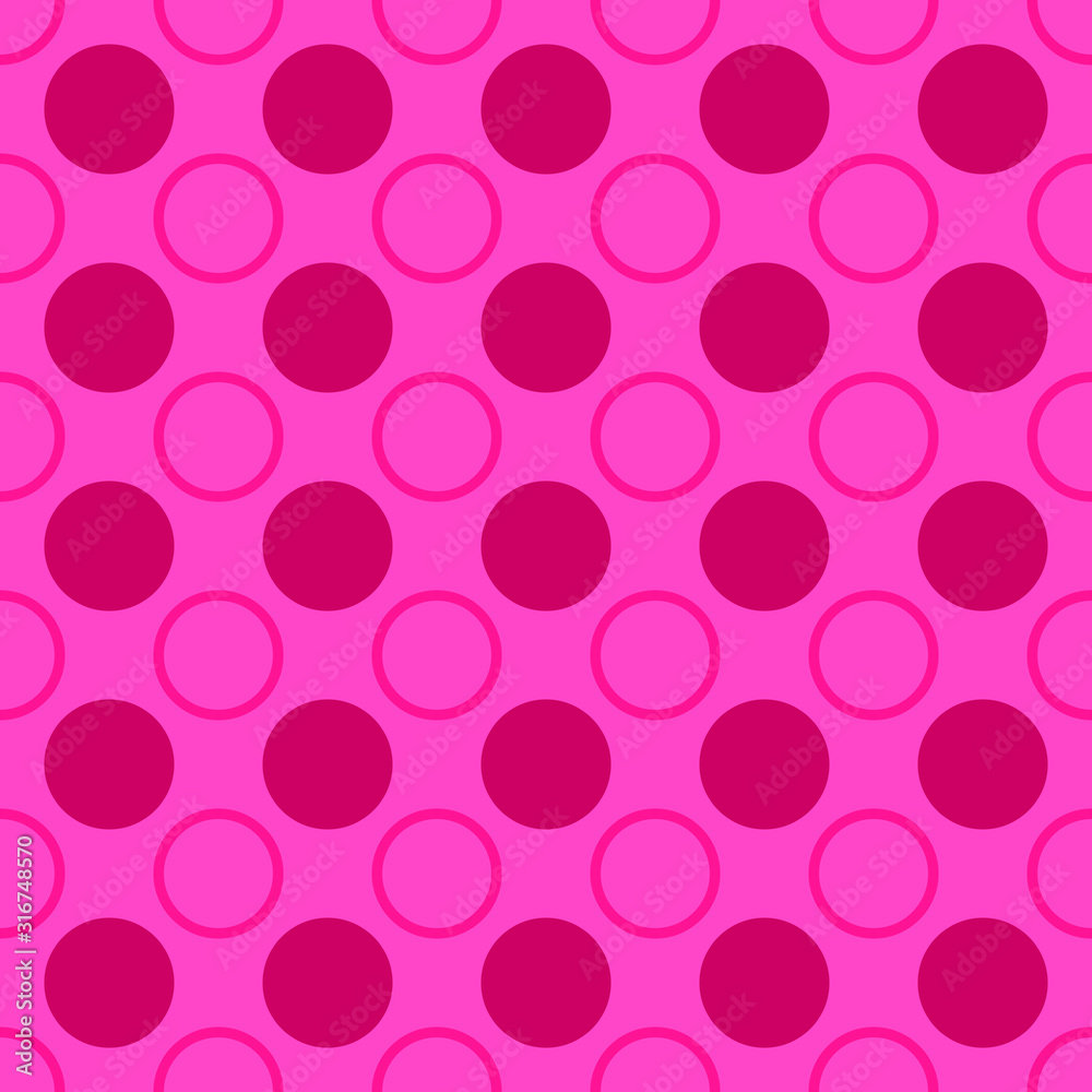 Poster simple seamless pattern - vector circle design background