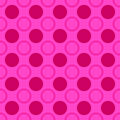 Simple seamless pattern - vector circle design background