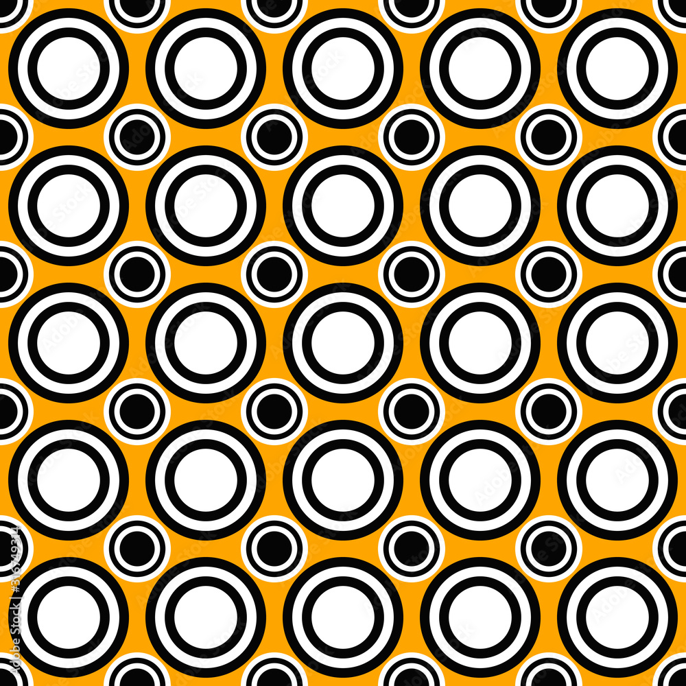 Poster abstract repeating circle pattern background - vector design