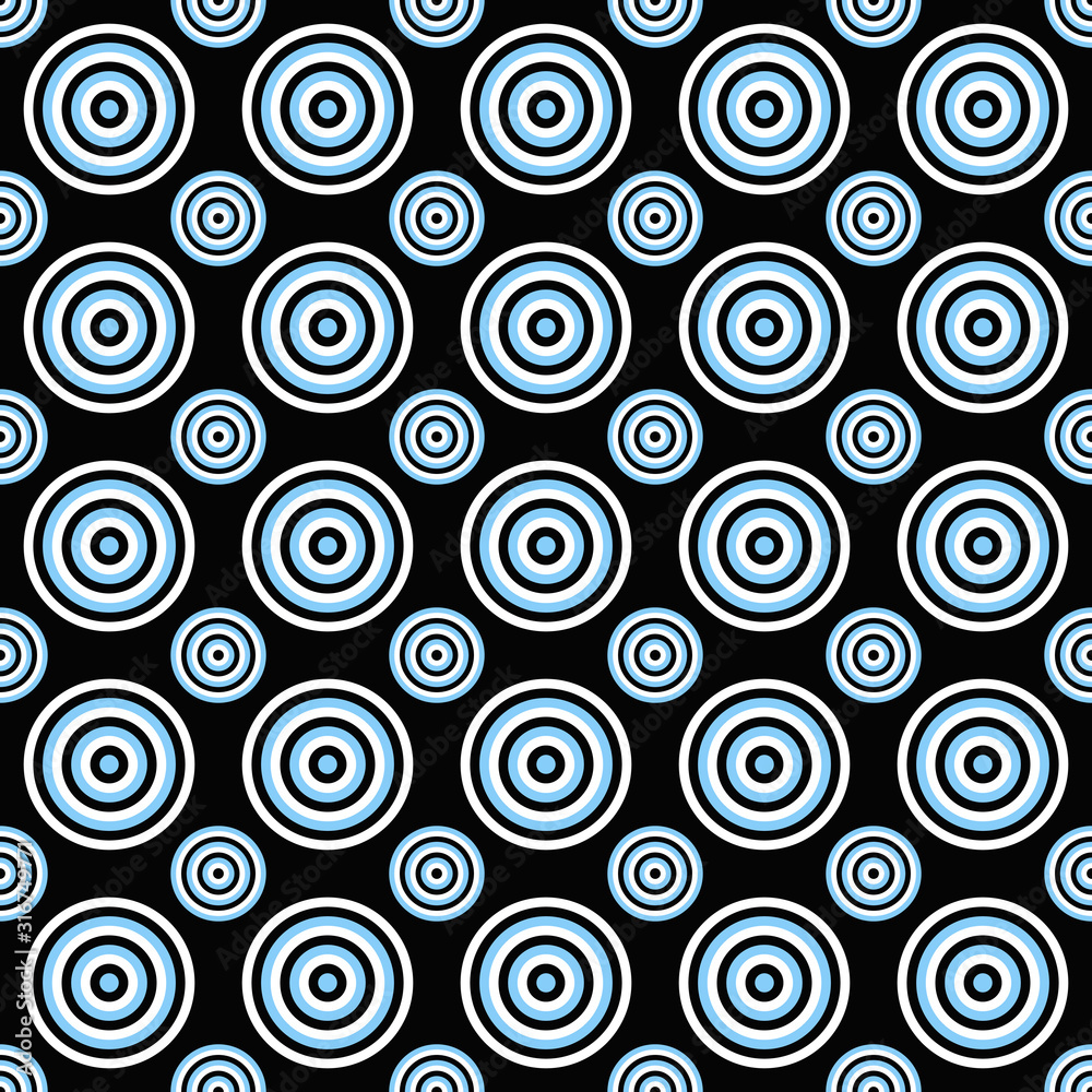 Poster abstract repeating pattern - vector circle background design