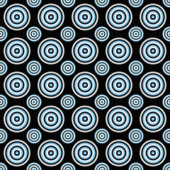 Abstract repeating pattern - vector circle background design