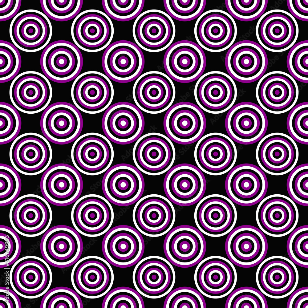 Poster simple seamless concentric circle pattern background - vector design