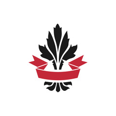 hemp leaf badge logo vector icon