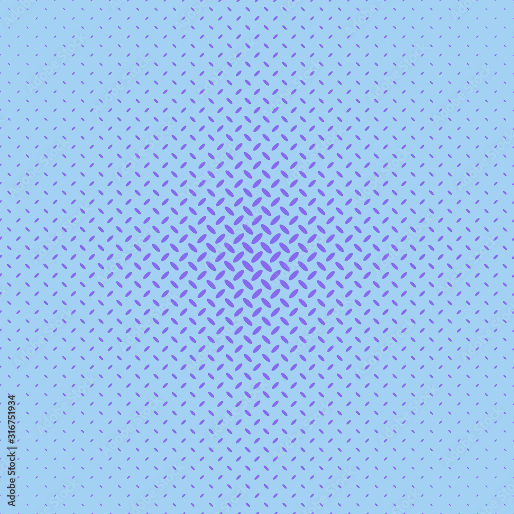 Poster color repeating halftone diagonal ellipse pattern background design - abstract vector graphic design