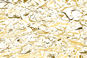 Gold Glitter Texture Isolated On White. Amber Particles Color. Celebratory Background. Golden Explosion Of Confetti. Design Element. Digitally Generated Image. Vector Illustration, Eps 10.