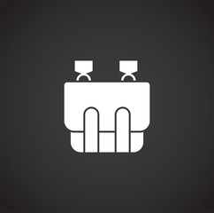 School related icon on background for graphic and web design. Simple illustration. Internet concept symbol for website button or mobile app