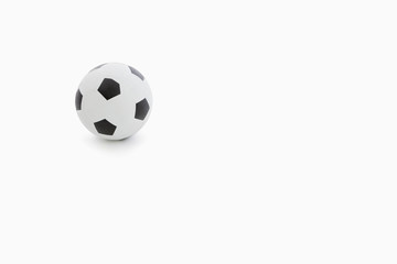 Fototapeta na wymiar Soccer ball over white background