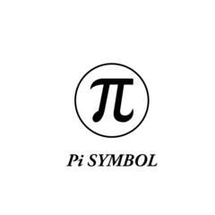 Pi symbol icon vector - illustration