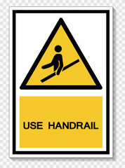 Use Handrail Symbol Sign Isolate On White Background,Vector Illustration EPS.10