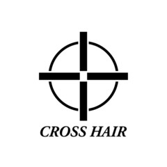cross hair icon vector - illustration