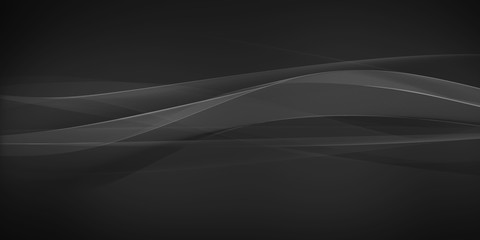 Abstract background minimalist black wave.