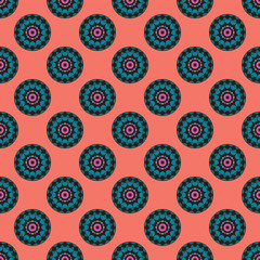Seamless editable vector African design pattern for textile and fabric print