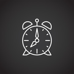 School related outline icon on background for graphic and web design. Simple illustration. Internet concept symbol for website button or mobile app